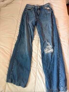 Classic Blue Distressed Women's Jeans
